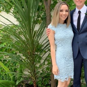 Lulu's Backless Lace Dress